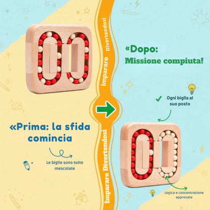 Puzzle a Biglie HappyBimbi – stimola la concentrazione e la coordinazione