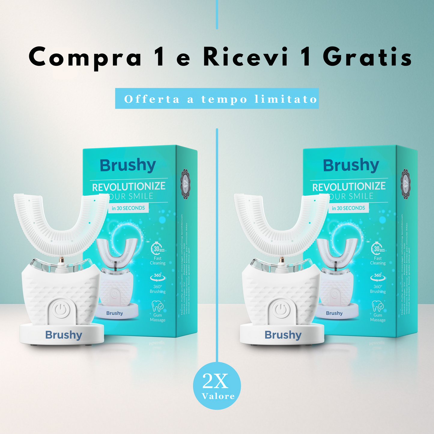 BrushyMilano - Spazzolino 360° Delicato