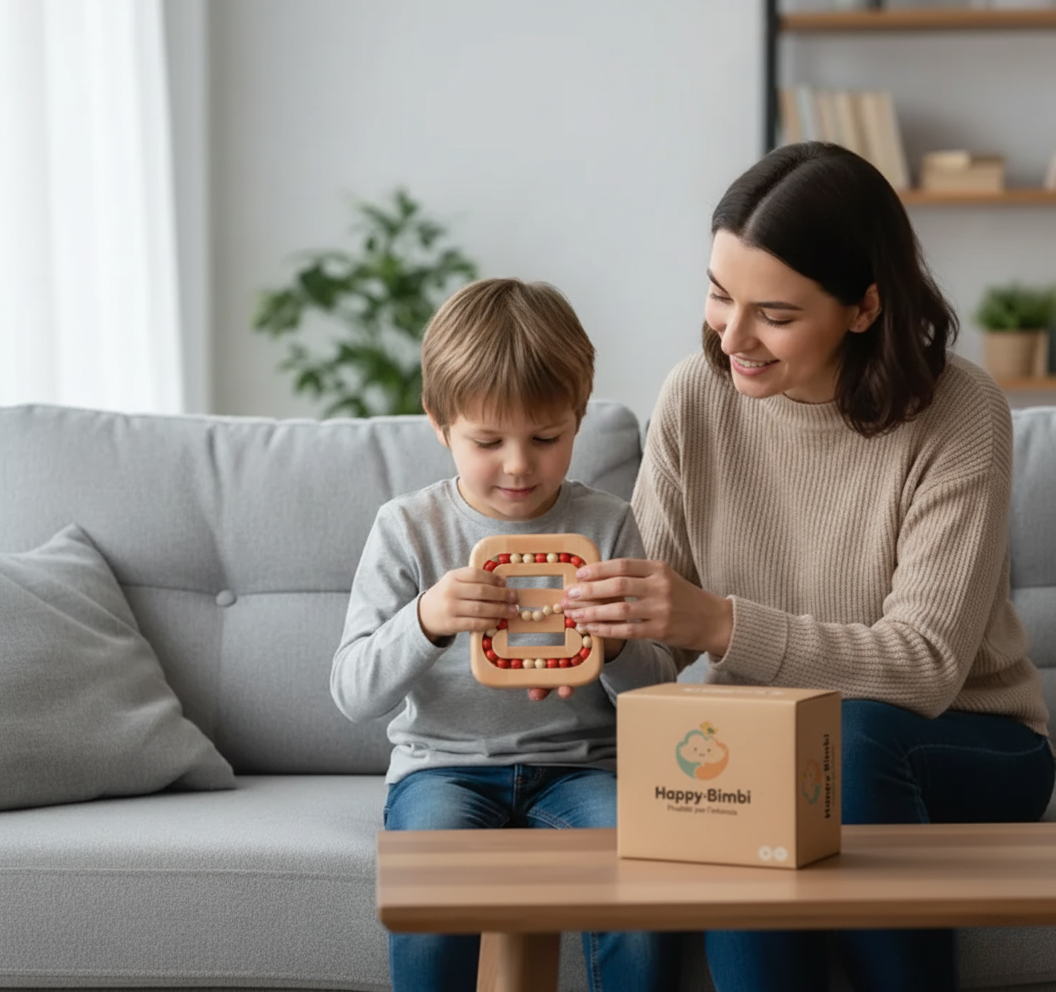 Puzzle a Biglie HappyBimbi – stimola la concentrazione e la coordinazione